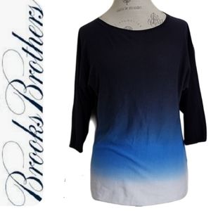 346 Brooks Brothers Ombre Knit Top